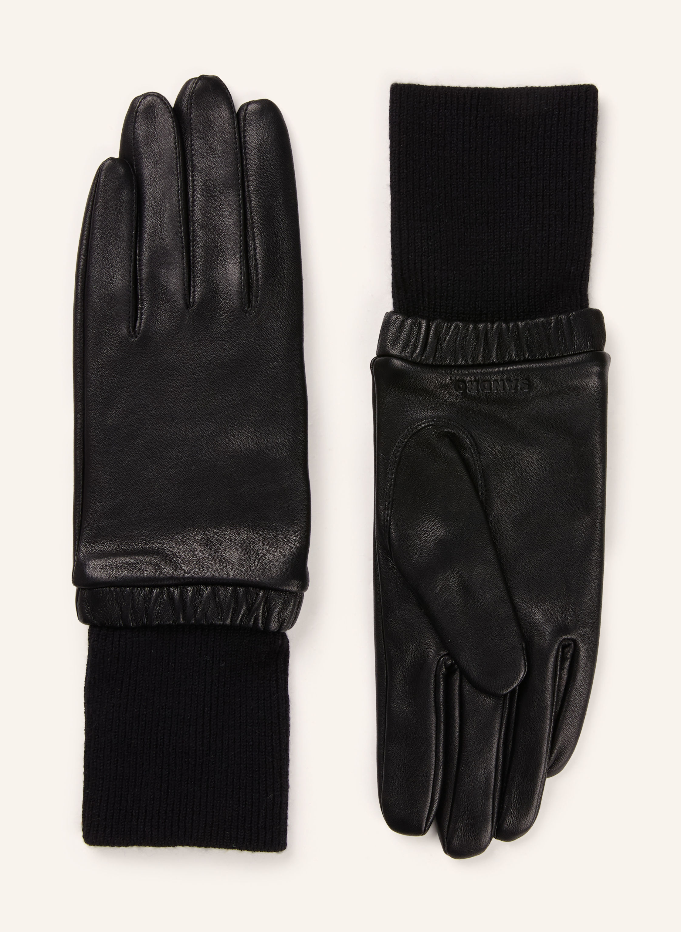 SANDRO Lederhandschuhe