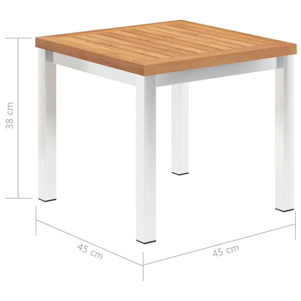 vidaXL - Tuintafel - Bruin - Hout