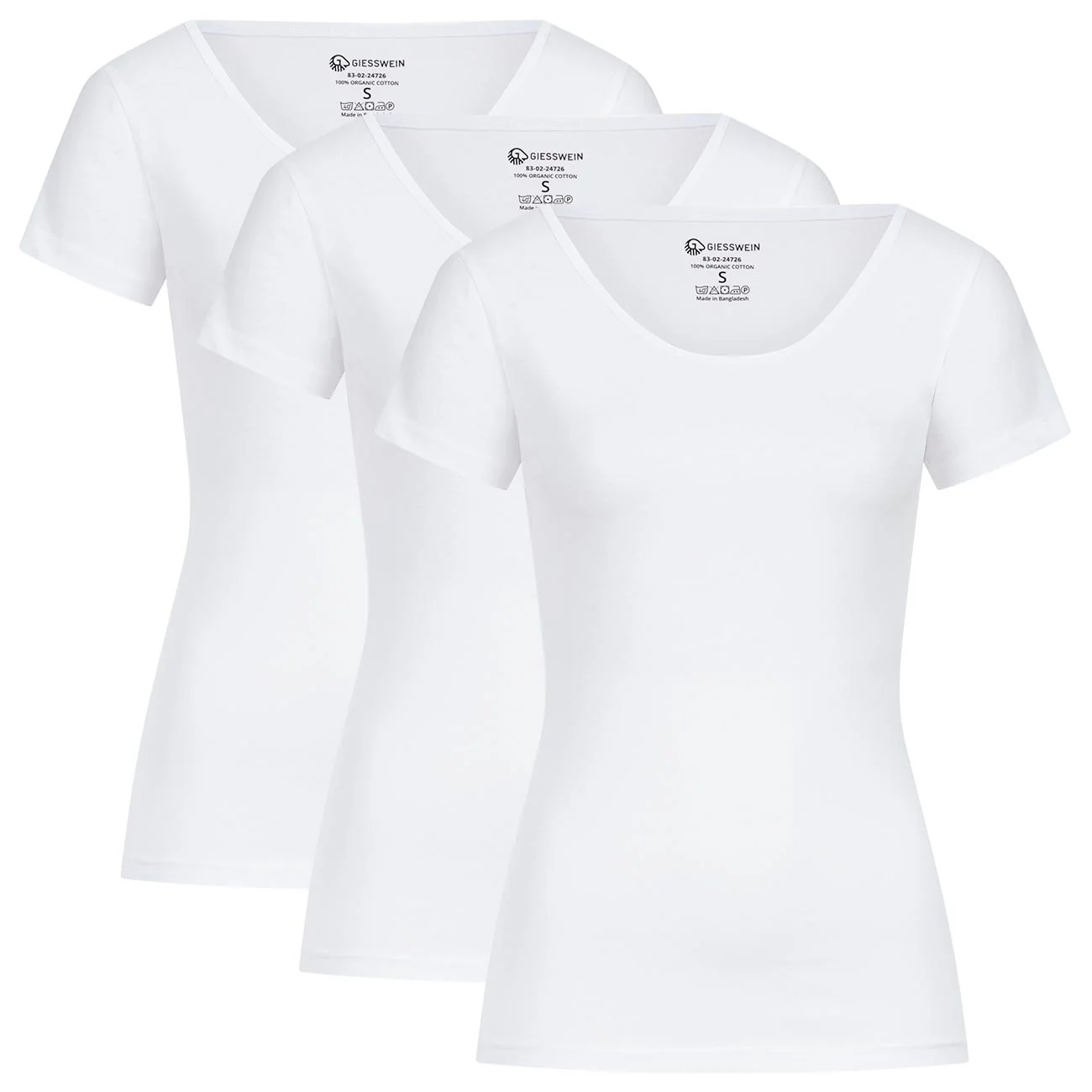 3er Pack T-shirt Women Slim-Fit
