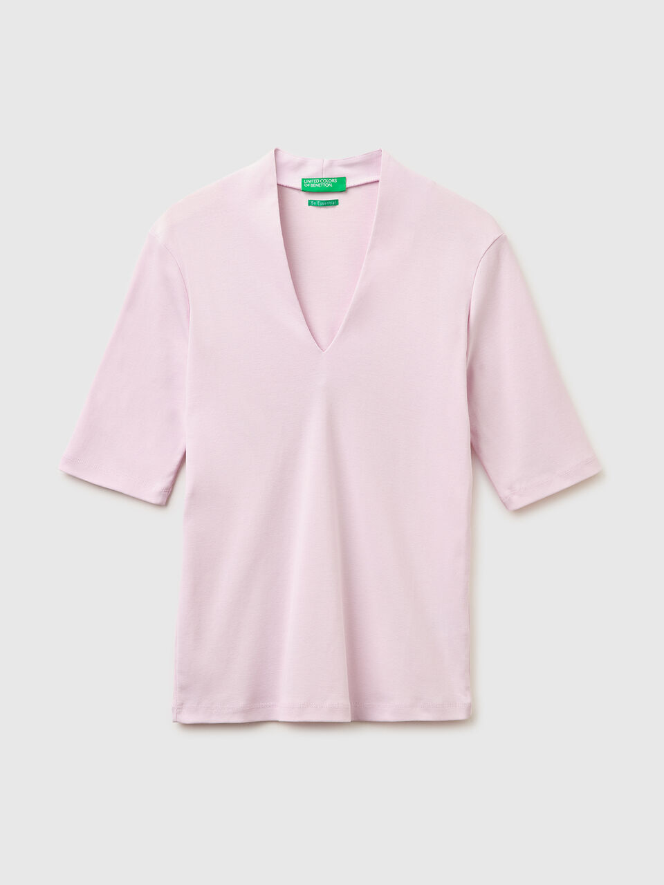 Slim fit t-shirt in long fiber cotton