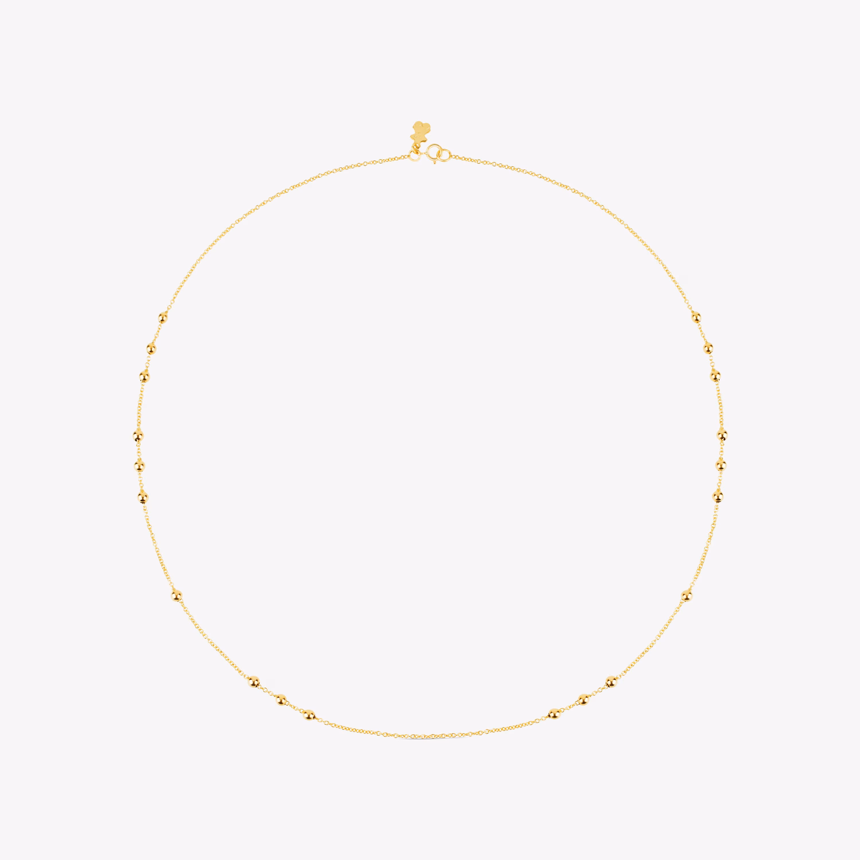 Gargantilla de oro con 8 grupos de bolas intercaladas, 45 cm TOUS Chain