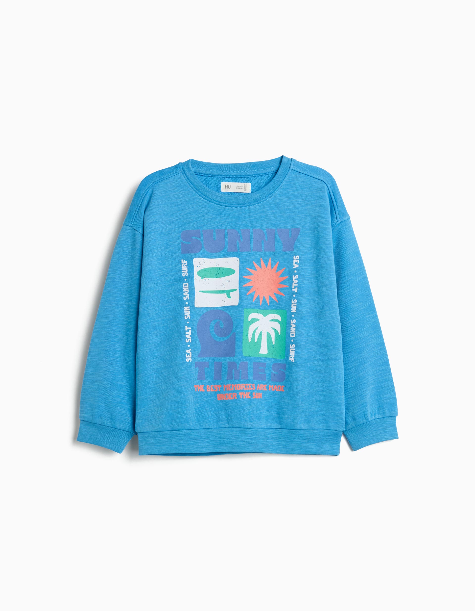 Sweatshirt Estampada, Menino, Azul