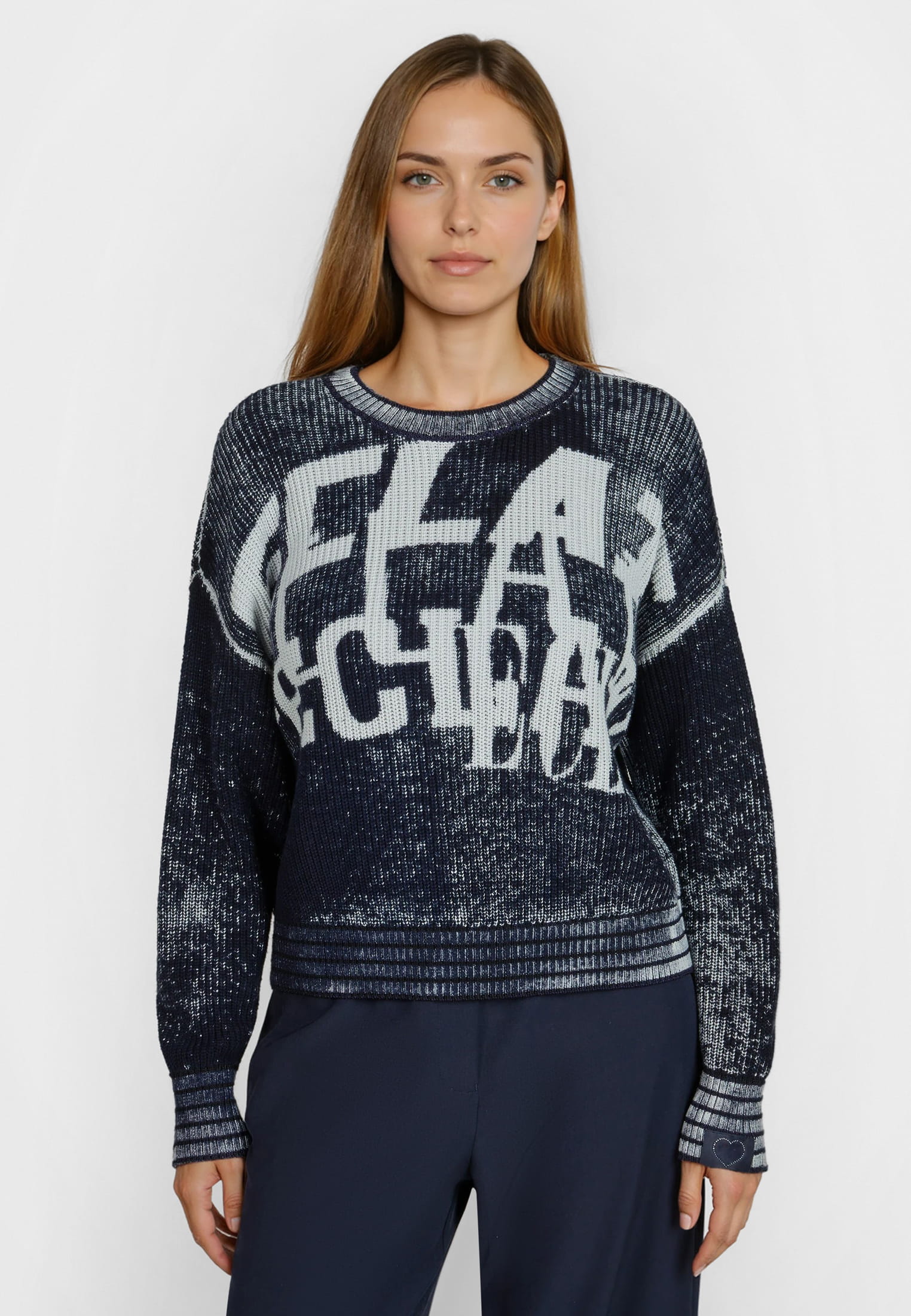 Pullover mit sportivem Druck