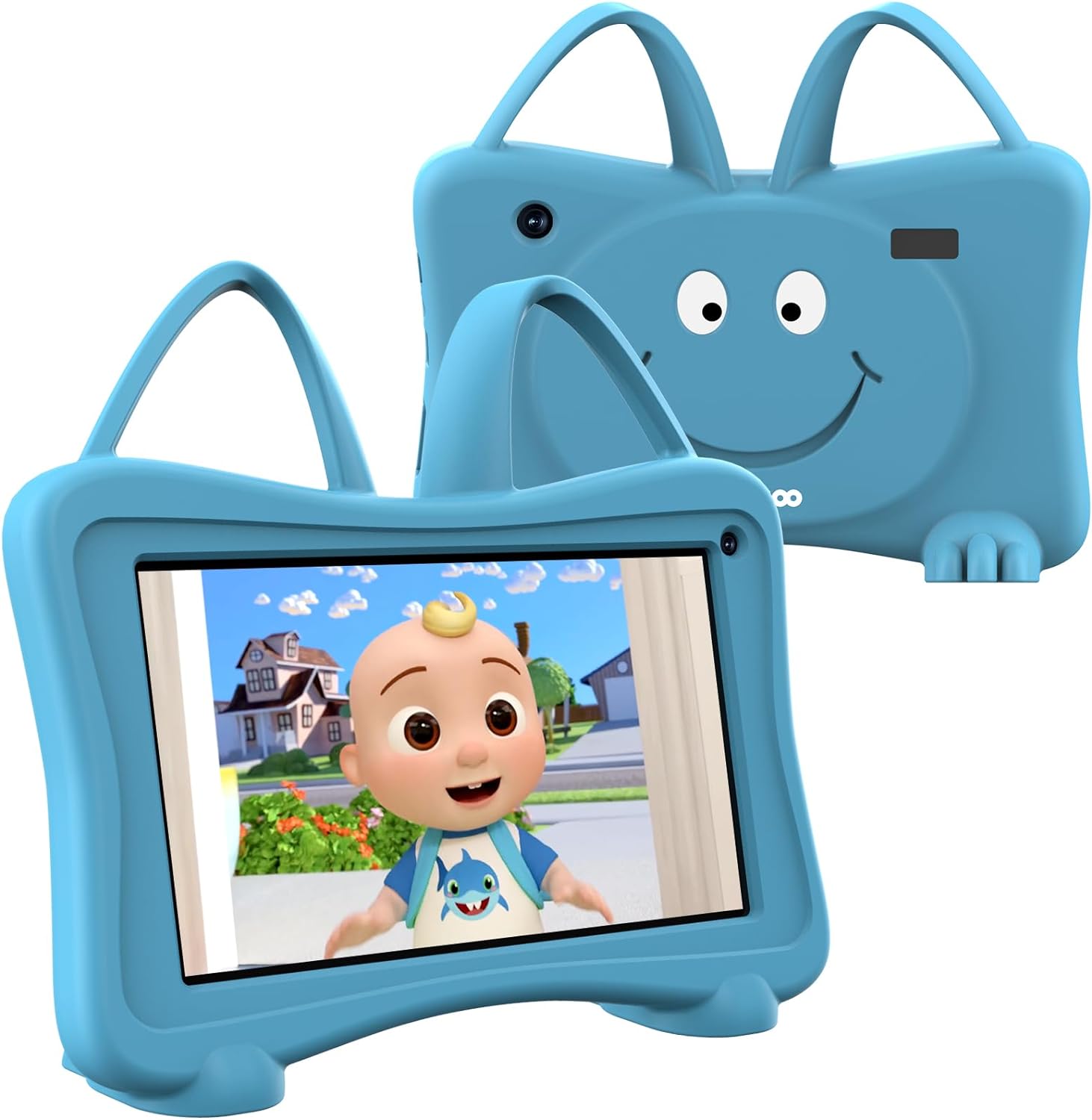 Trayoo Kids Tablet 7 Toddler Children's Learning Tablet with WiFi, YouTube, Parental Control, Durable Case Education Learning Apps for Boys Girls (Blue)