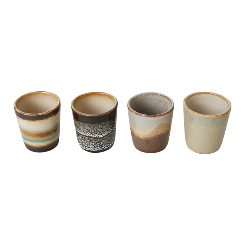 Eierbecher-Set 4-teilig 70'S