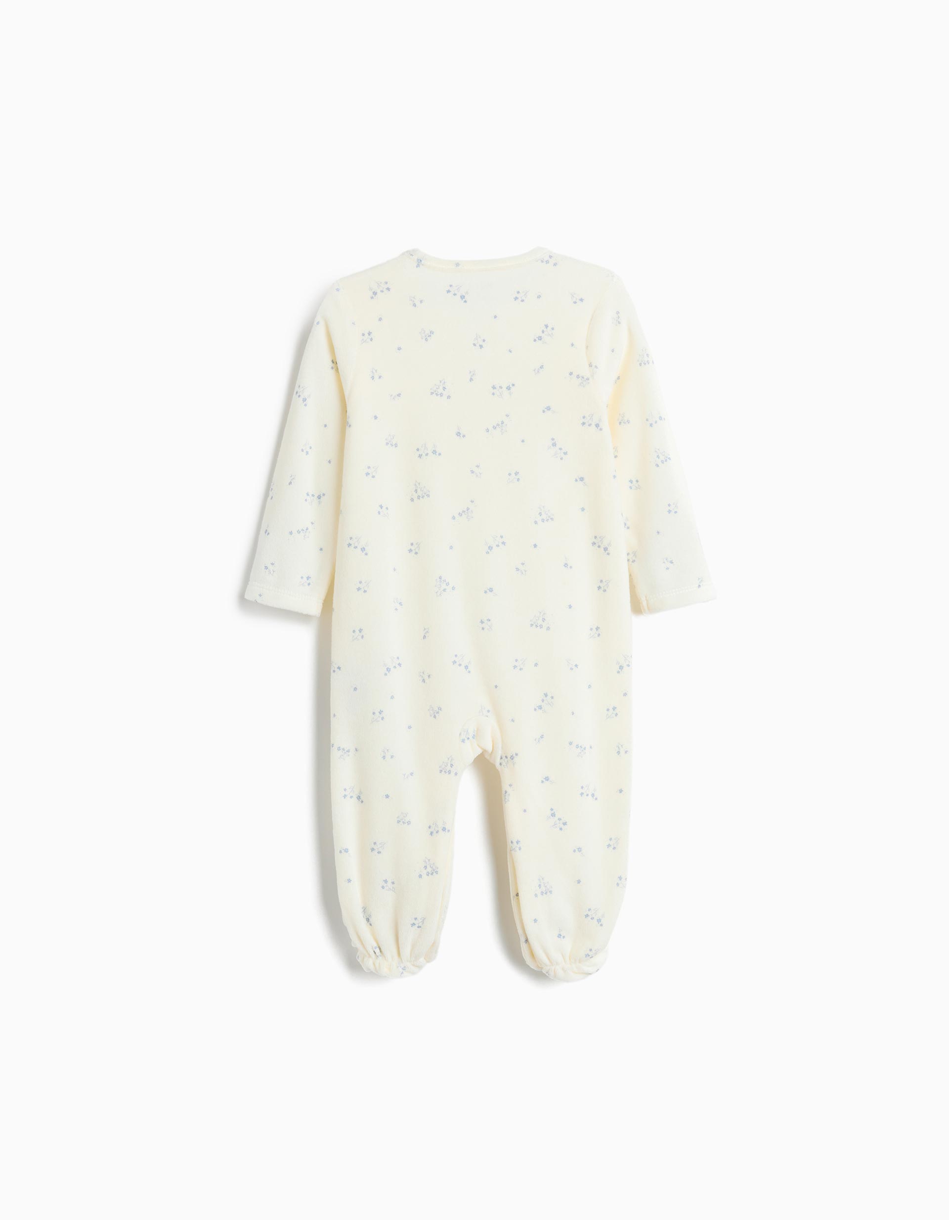 Pack 2 Babygrows Veludo, Recém-Nascido, Azul