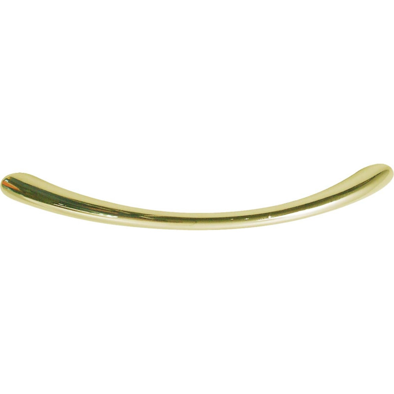 Poignée courbée en zamac dorée 128 mm LINEA BERTOMANI