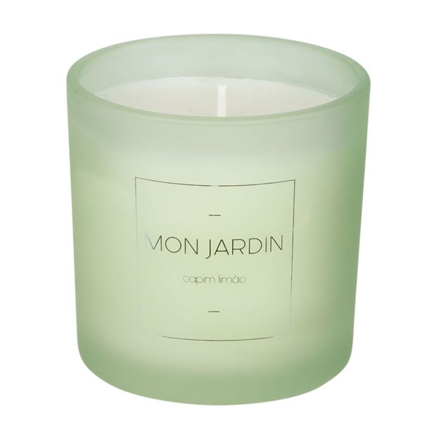 VELA PERFUMADA POTE CAPIM LIMÃO MON JARDIN