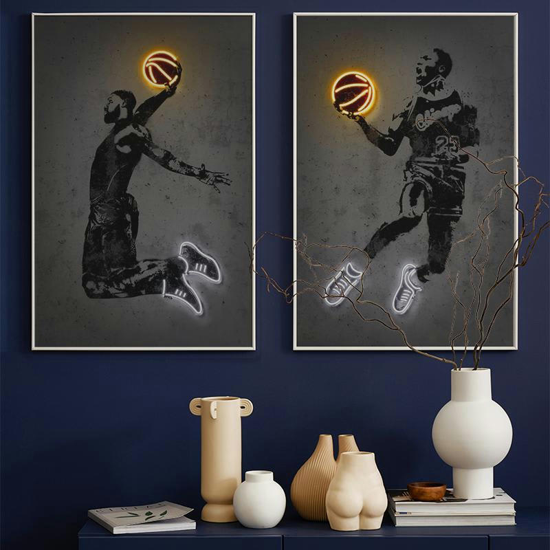 23 LEGEND - Affiche jaune & noir