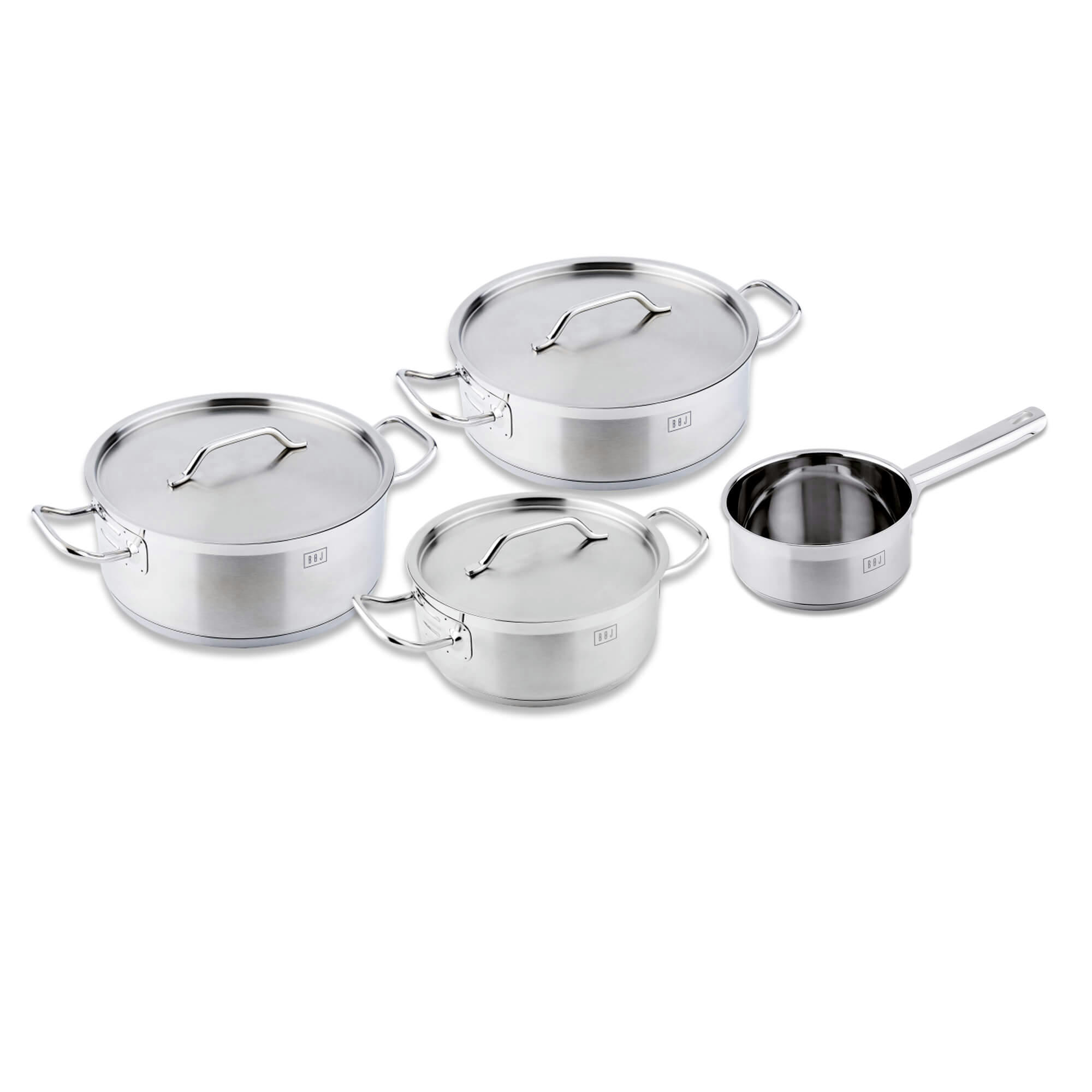 PREMIUM - Set Premium 4 pièces en acier inoxydable