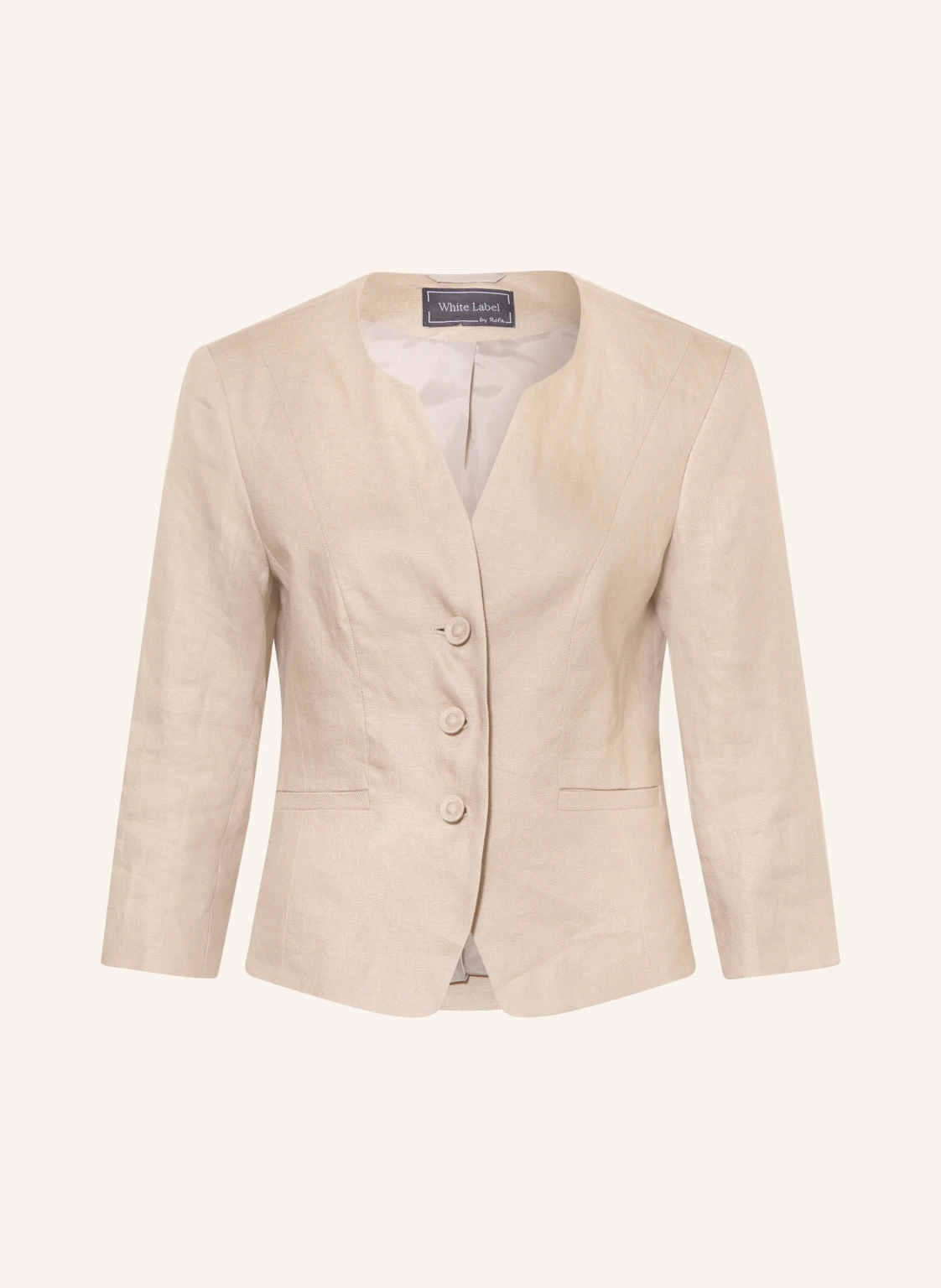 White Label Leinenblazer mit 3/4-Arm