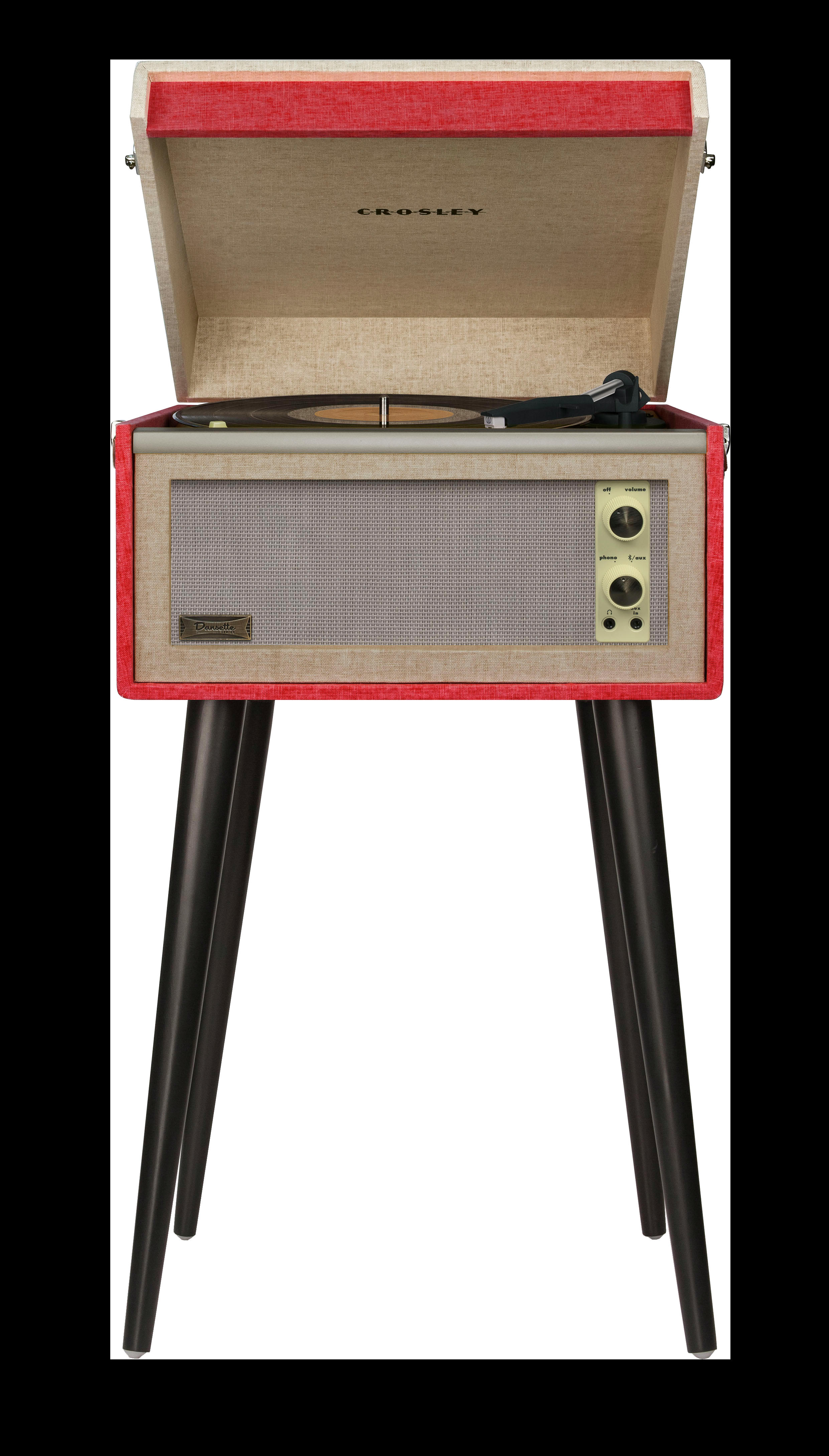 BERMUDA - Platine vinyle Crosley Bermuda Bluetooth rouge Vintage