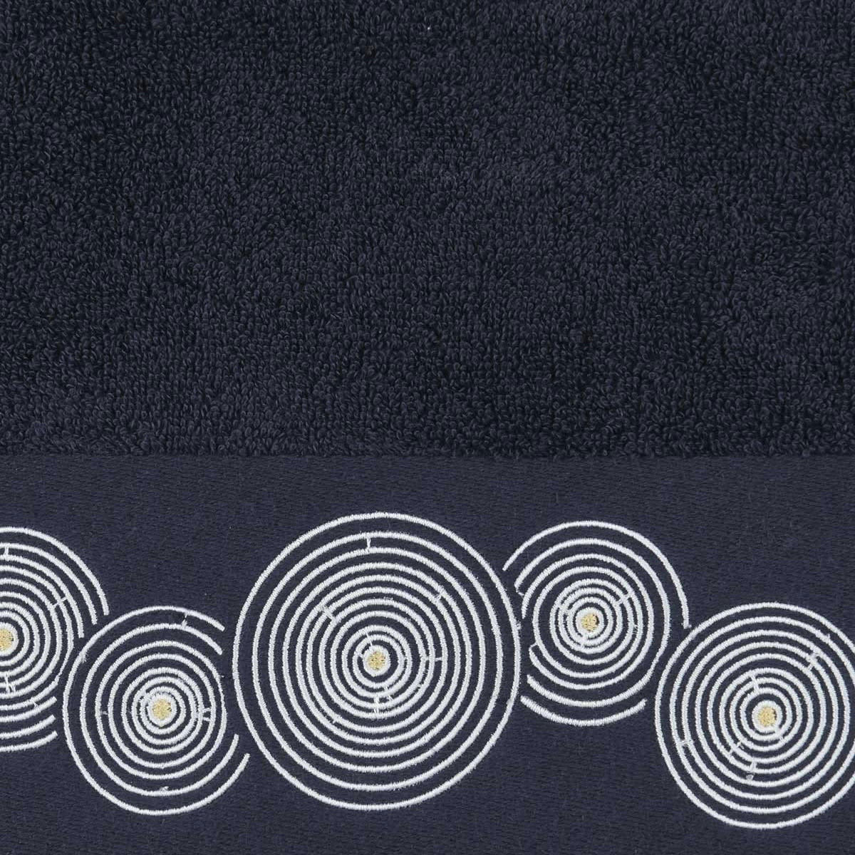 SPIRALE - Serviette de toilette Bleu Nuit 50x100 cm