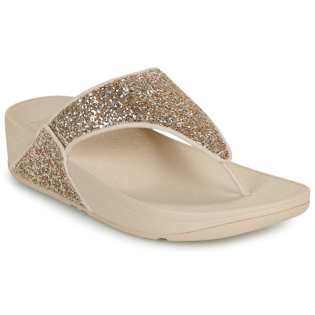 FitFlop - LULU MULTI-TONAL GLITTER - Beige / Silver