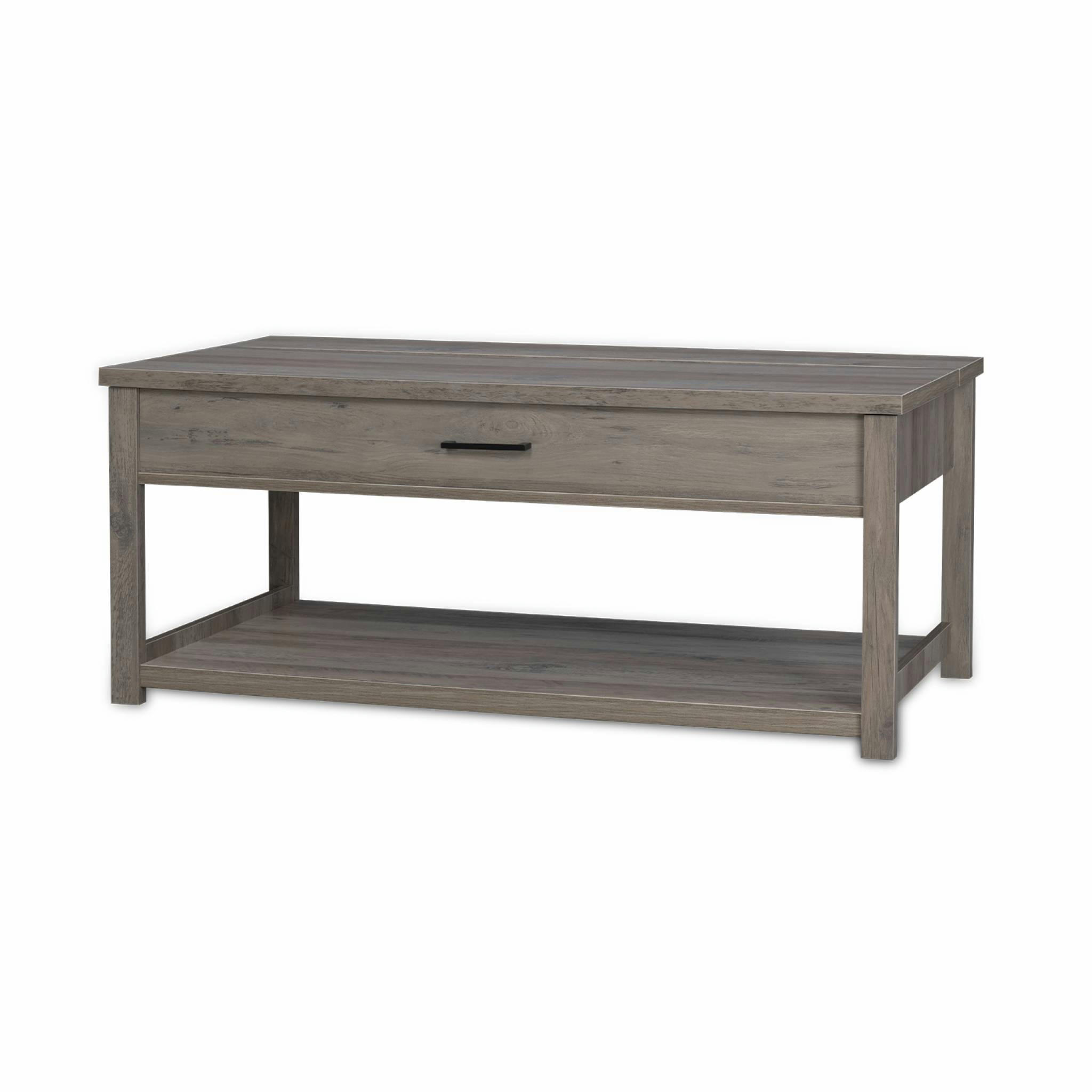 GALANT - Table basse relevable en décor bois gris
