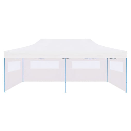NNEVL Folding Pop-up Partytent with Sidewalls 3x6 m Steel White