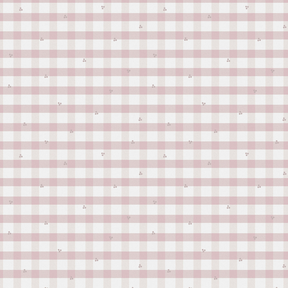 Laura Ashley Vliesbehang - Gingham - Pale Amethyst - Roze - 10mx52cm
