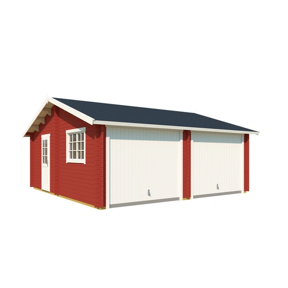 Blockgarage »Falkland«, BxT: 628,6 x 635 cm (Außenmaß), Holz