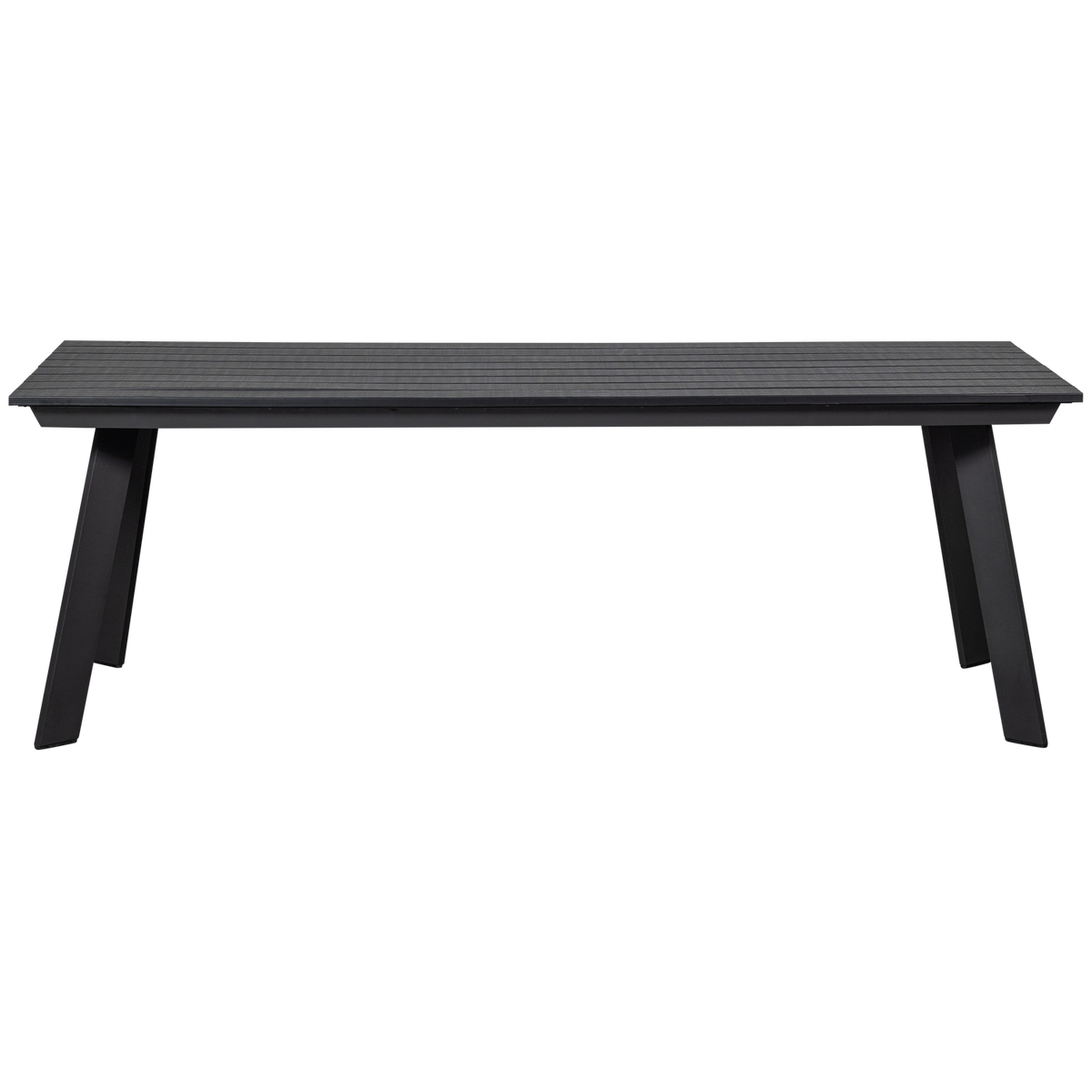 WOOOD eettafel Veerle - Aluminium/Polywood - Antraciet - 74x220x100