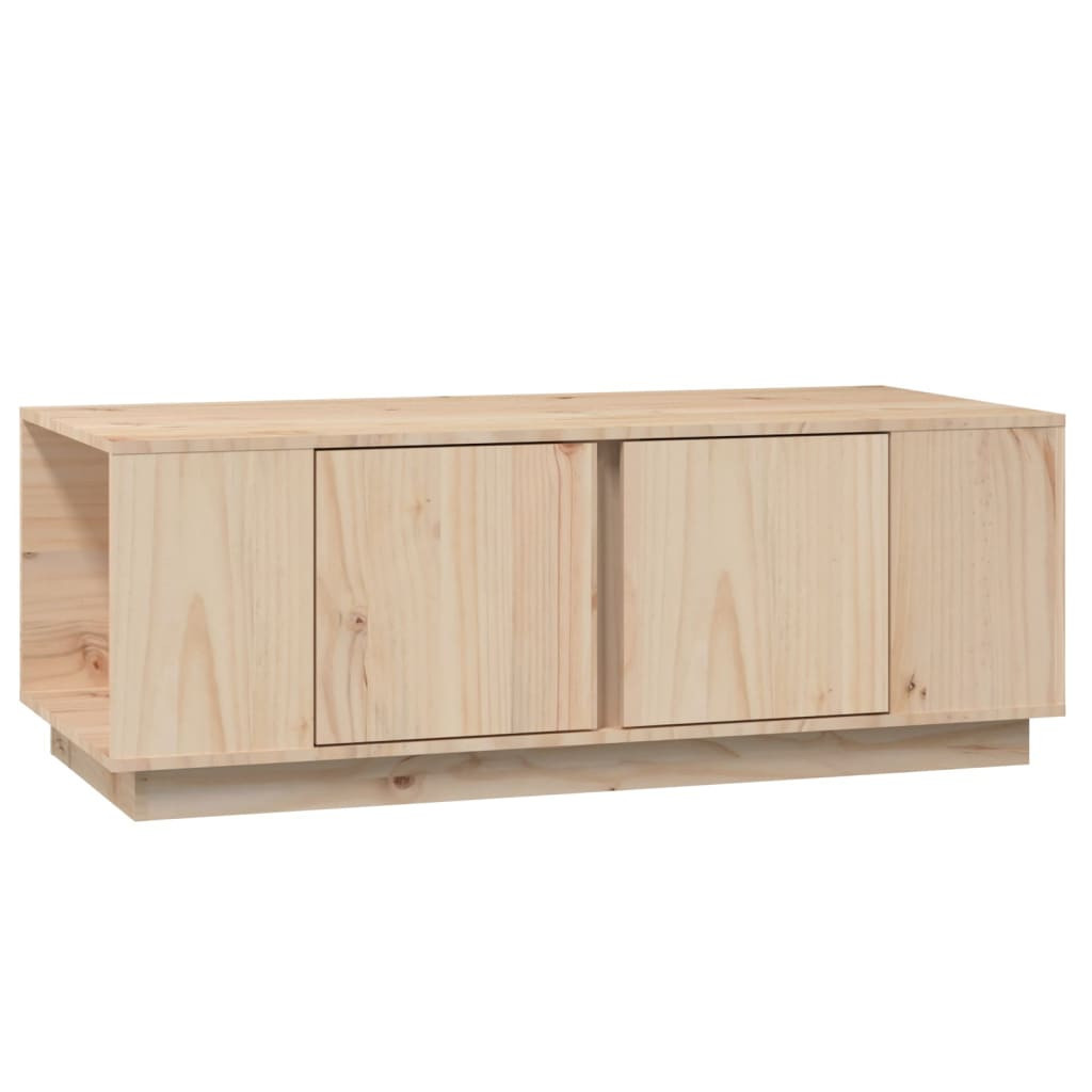 Stolik Kawowy Ława Stół Drewniany 110x50x40 Szafka Drzwiczki Do Salonu