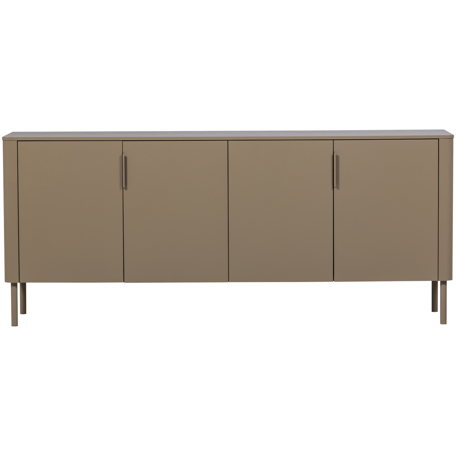 WOOOD dressoir Gunnar 200 cm - Grenen - Mud - 85x201x44