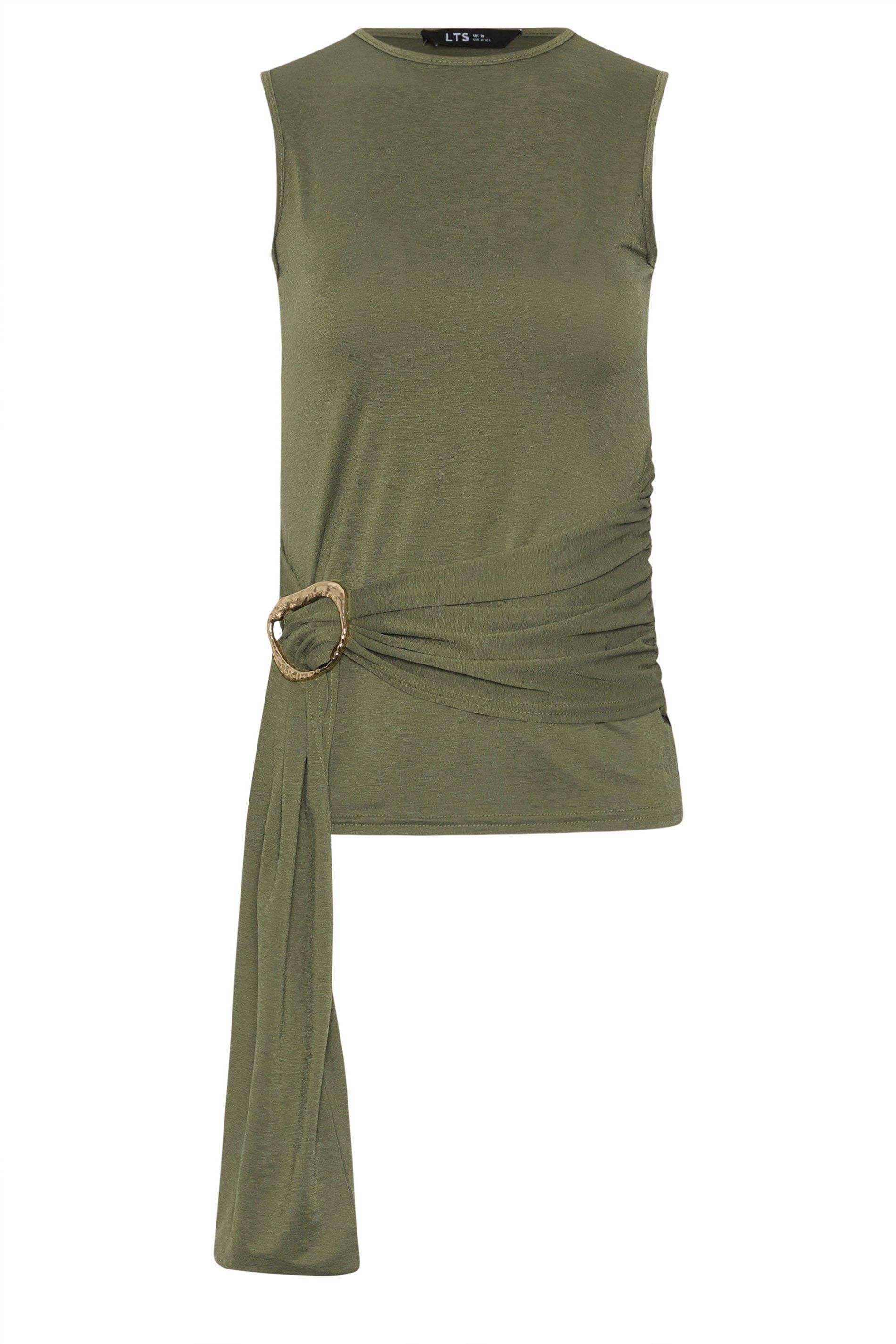 Long Tall Sally Tall Belted Buckle Top