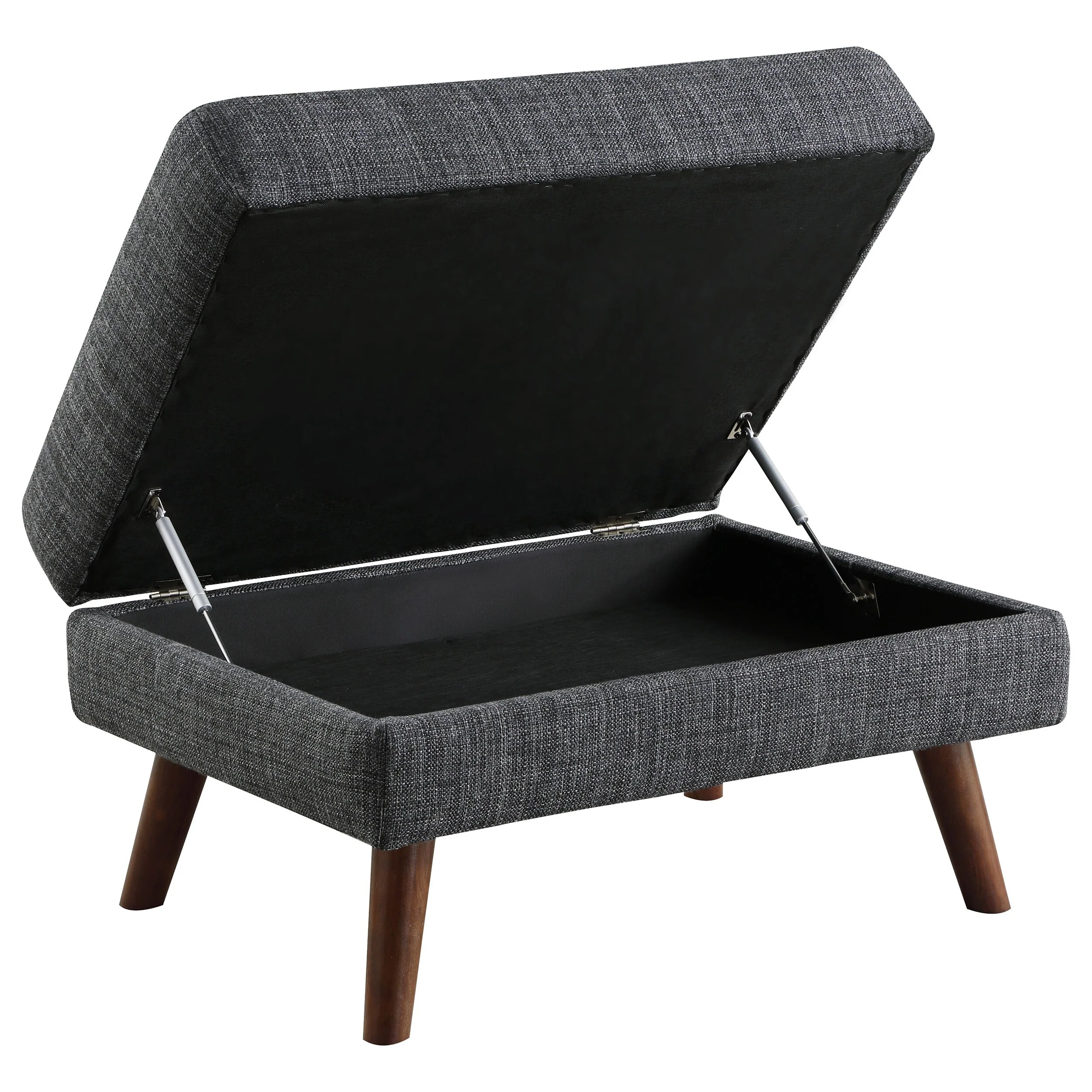 Coaster Furniture Churchill Dark Grey Rectangular Ottoman