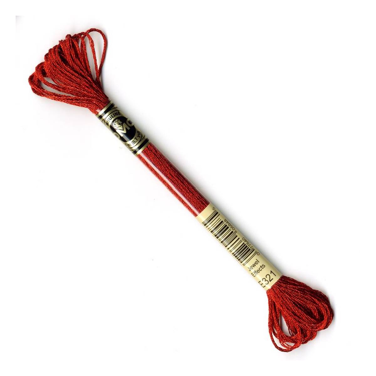 DMC Mouline Red Ruby Light Effects Embroidery Thread 8m (E321)