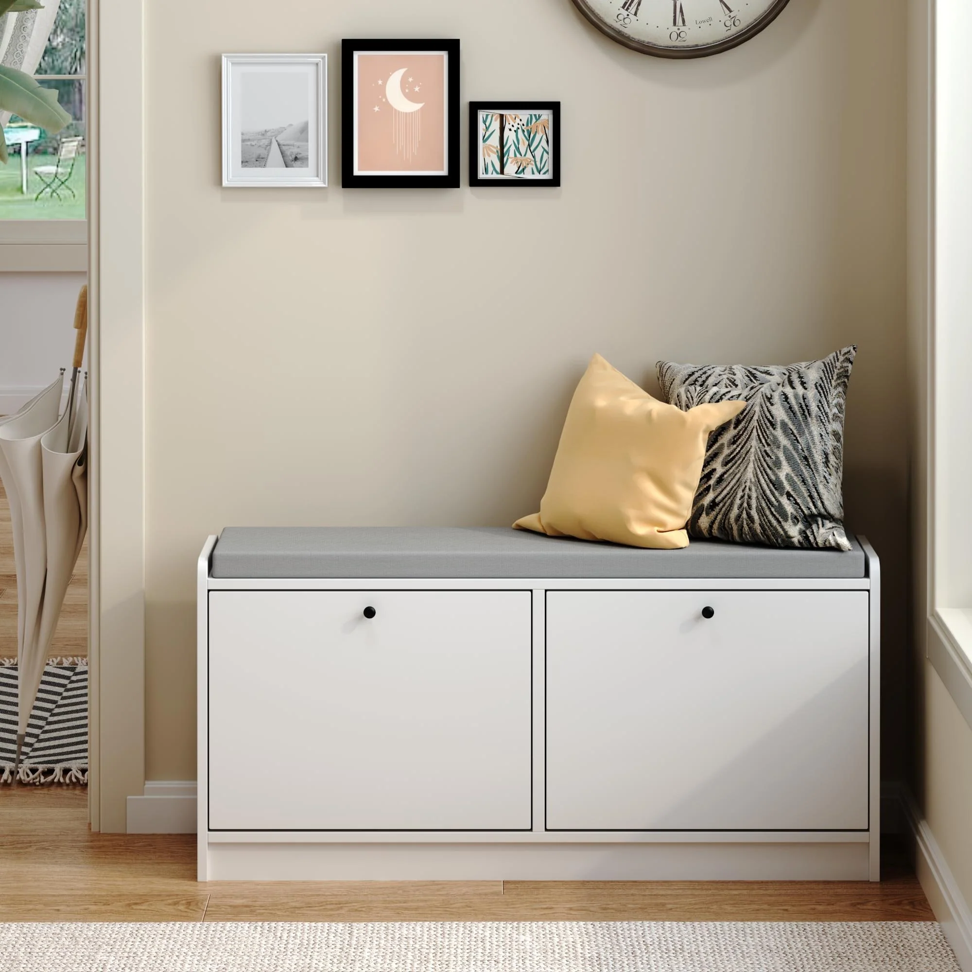 Shoe Storage Bench Entryway Bench with Storage
