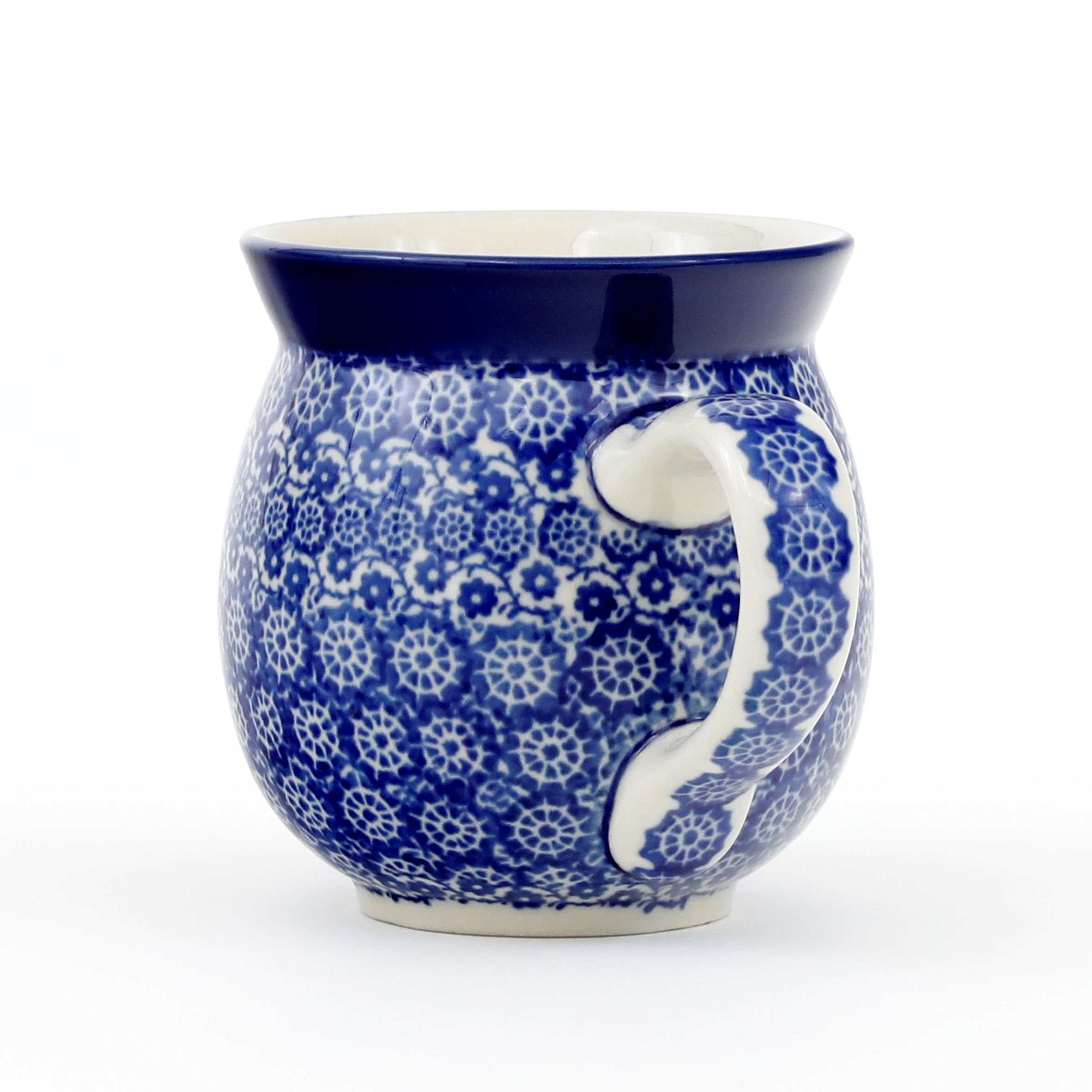 Kubek ceramiczny 073  2615X Kobaltowa koronka