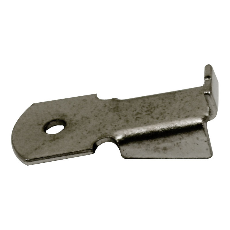 Taquet pour crémaillère en métal nickelé 19 x 15 mm 16 pièces TEKNIBOX