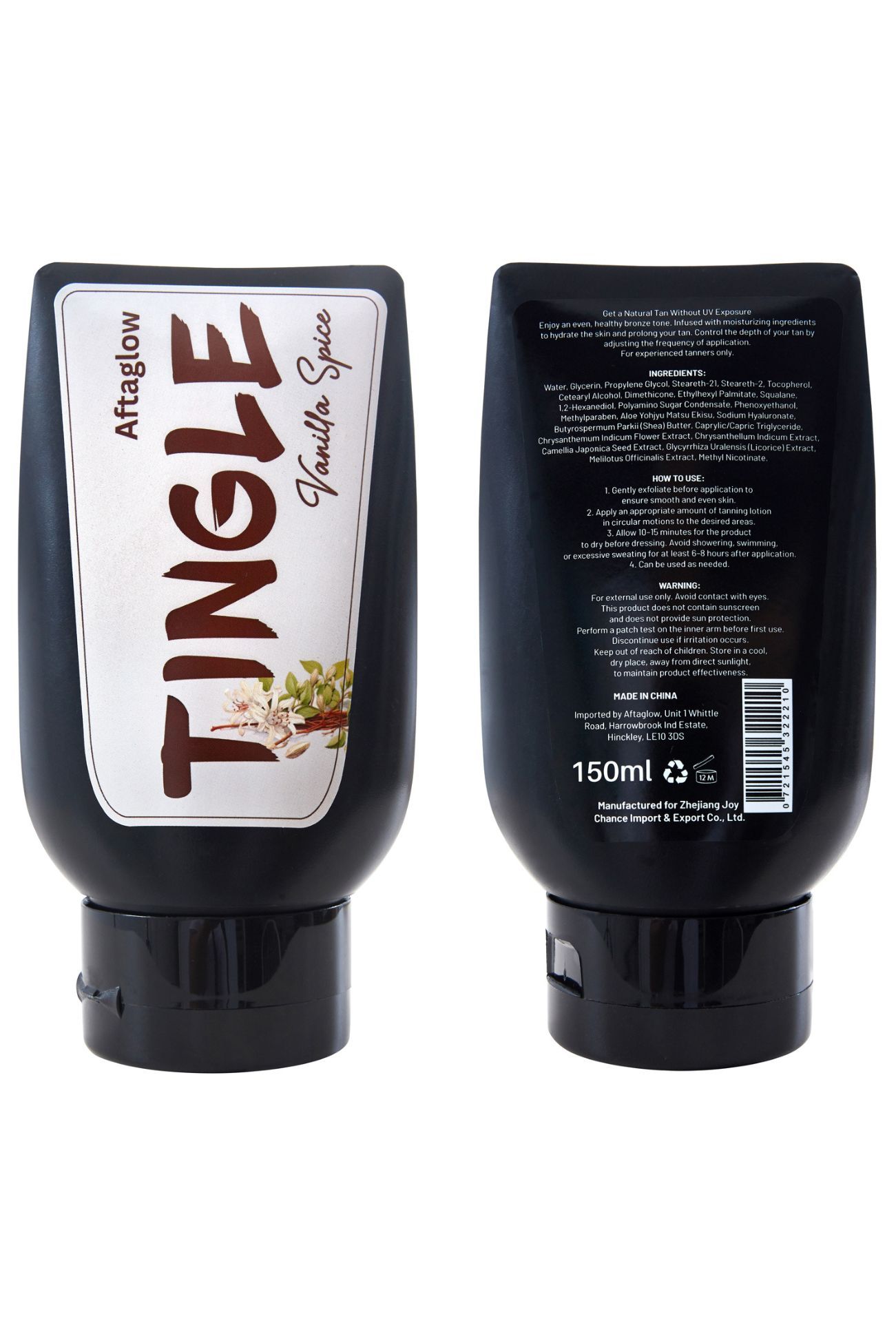 Groundlevel Vanilla Tingle Sunbed Tanning Lotion – Intense Heat Formula | Deep Tan