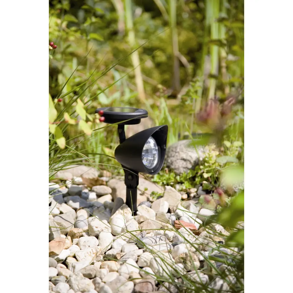 Solar Tuinlampen - Lazise - 2 stuks - Zwart