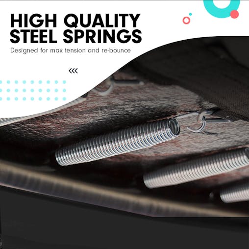 NNEDPE Kahuna Mini 4.5 ft Trampoline Yellow Purple