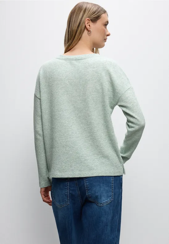 Strukturshirt mit Knöpfen