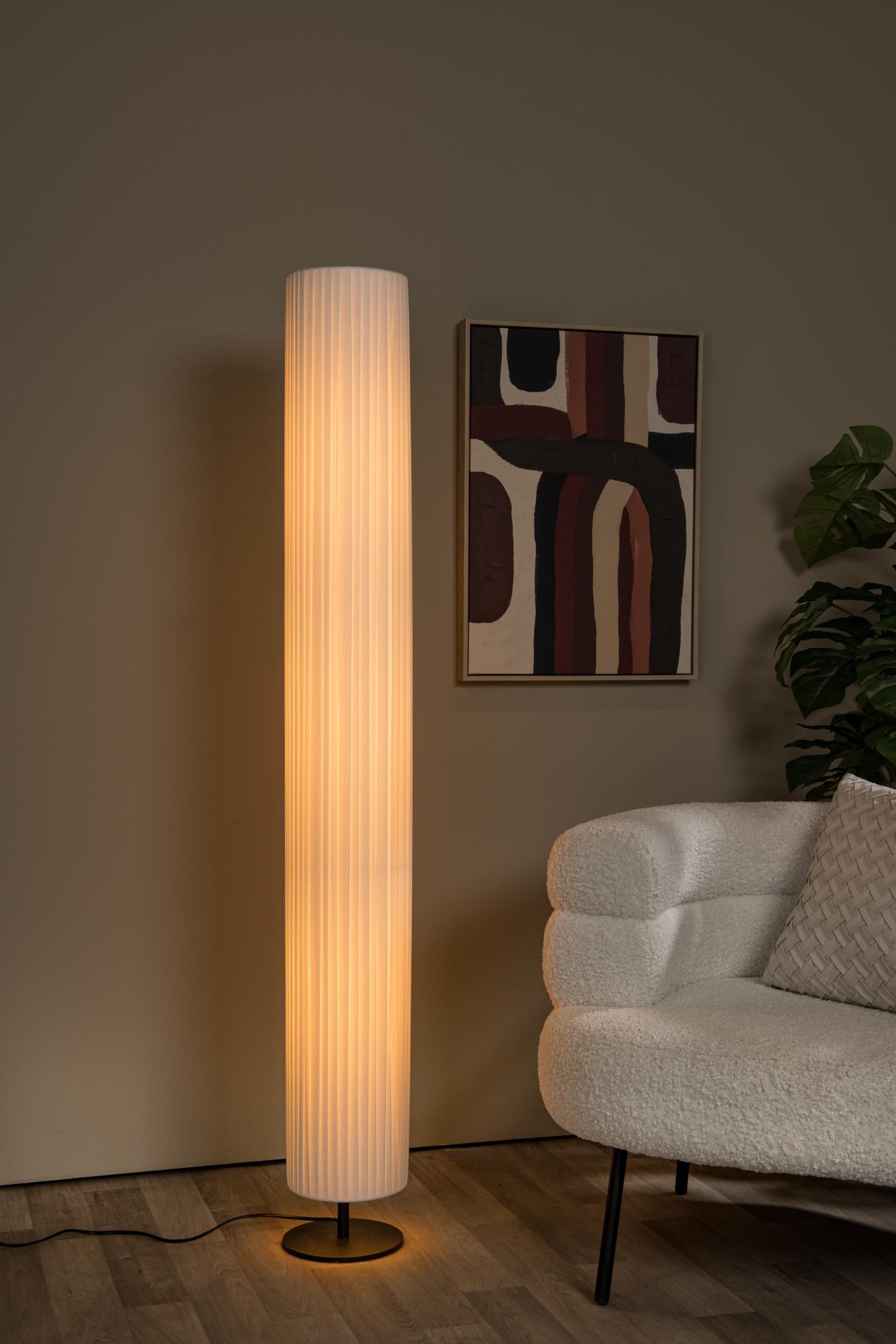 Lucide vloerlamp FOLD - 3xE27 - Wit