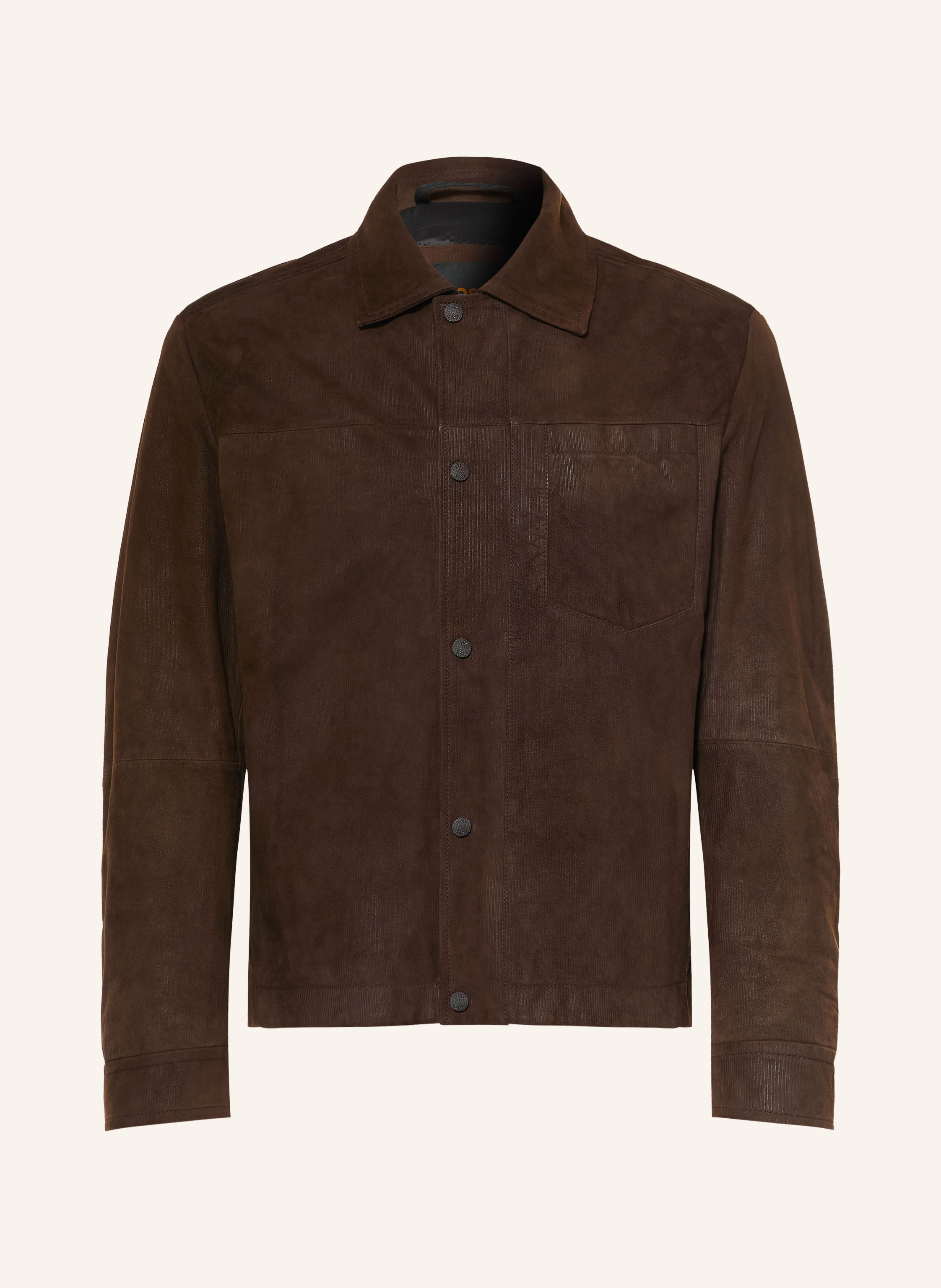 BOSS Leder-Overjacket JOMOD