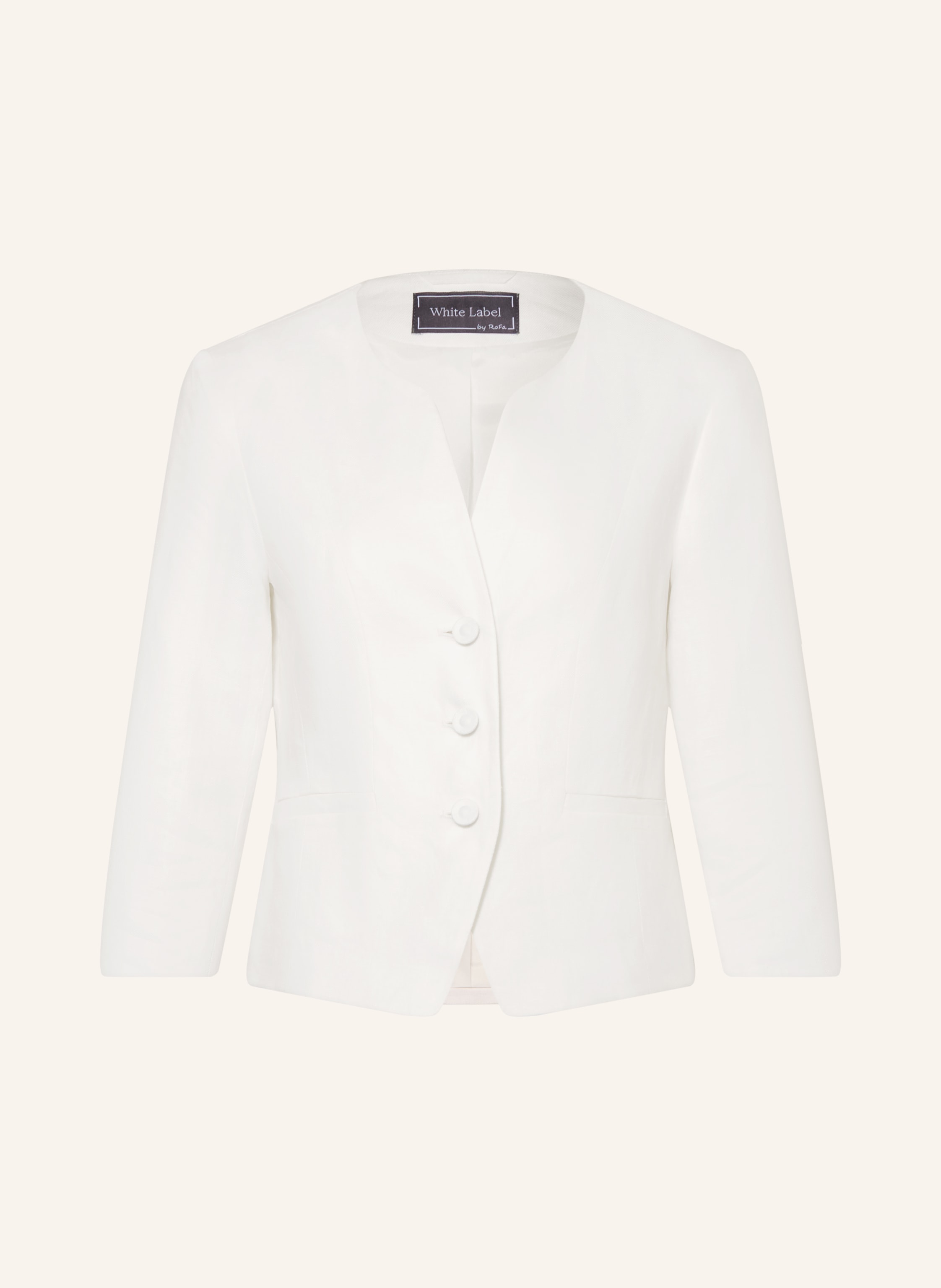 White Label Leinenblazer mit 3/4-Arm