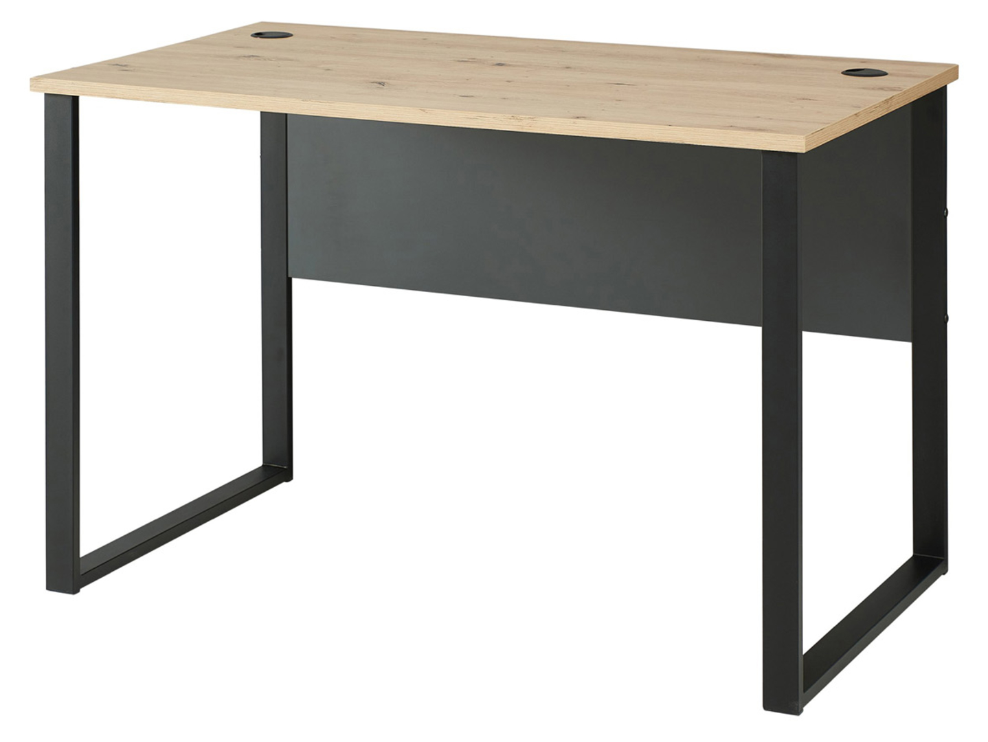 Biurko Brego 120 cm antracyt/dąb artisan