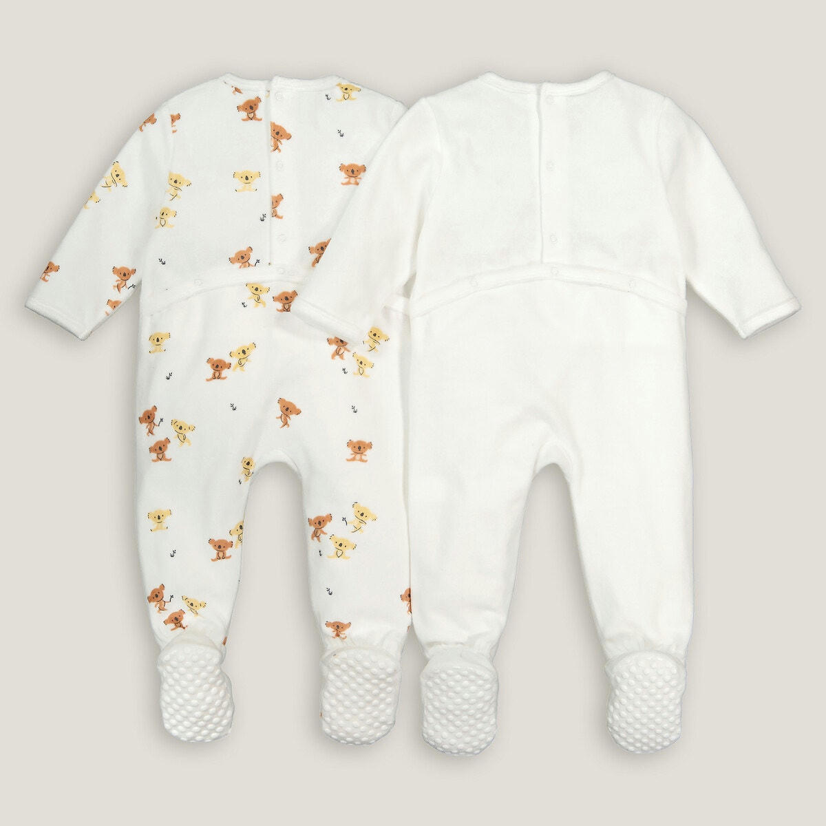 Lot de 2 pyjamas 1 pièce velours