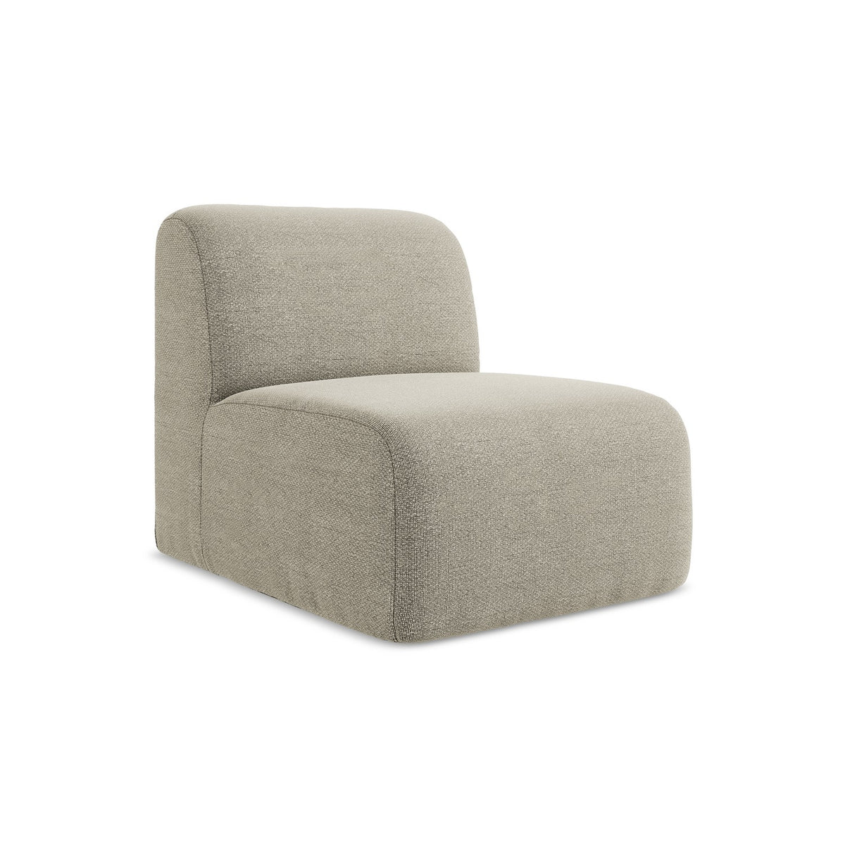 LaMiaSofa Bankmodule midden Cervo - bouclé - taupe - 70x94x75