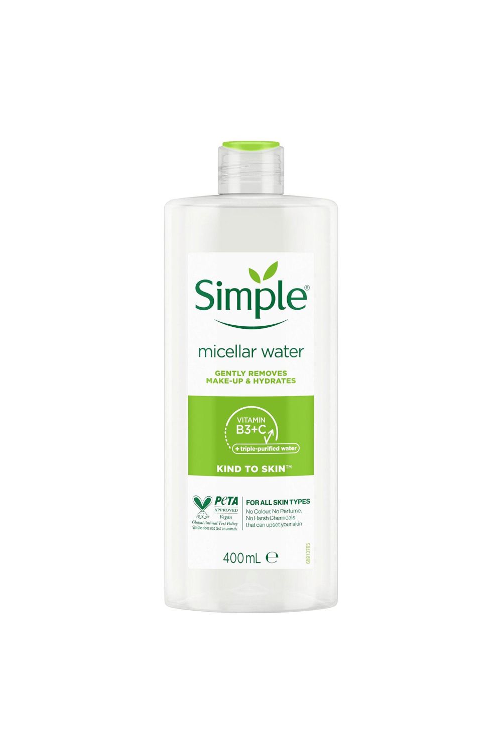 Simple Kind to Skin 'Make-Up Remover' Micellar Cleansing Water, 3 x 400ml