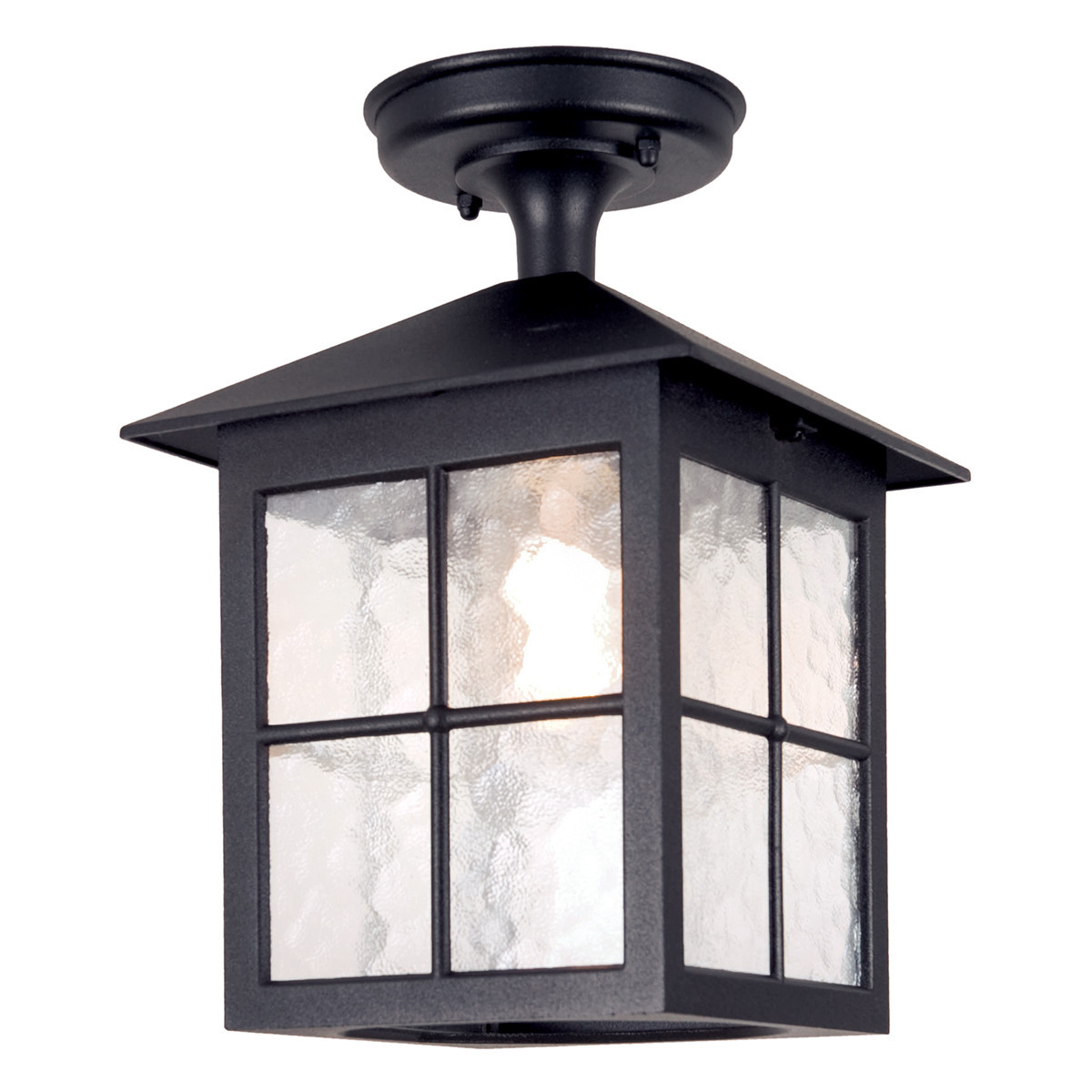 Lampa sufitowa zewnętrzna Winchester czarna 1 x E27 x 60W IP23 Elstead