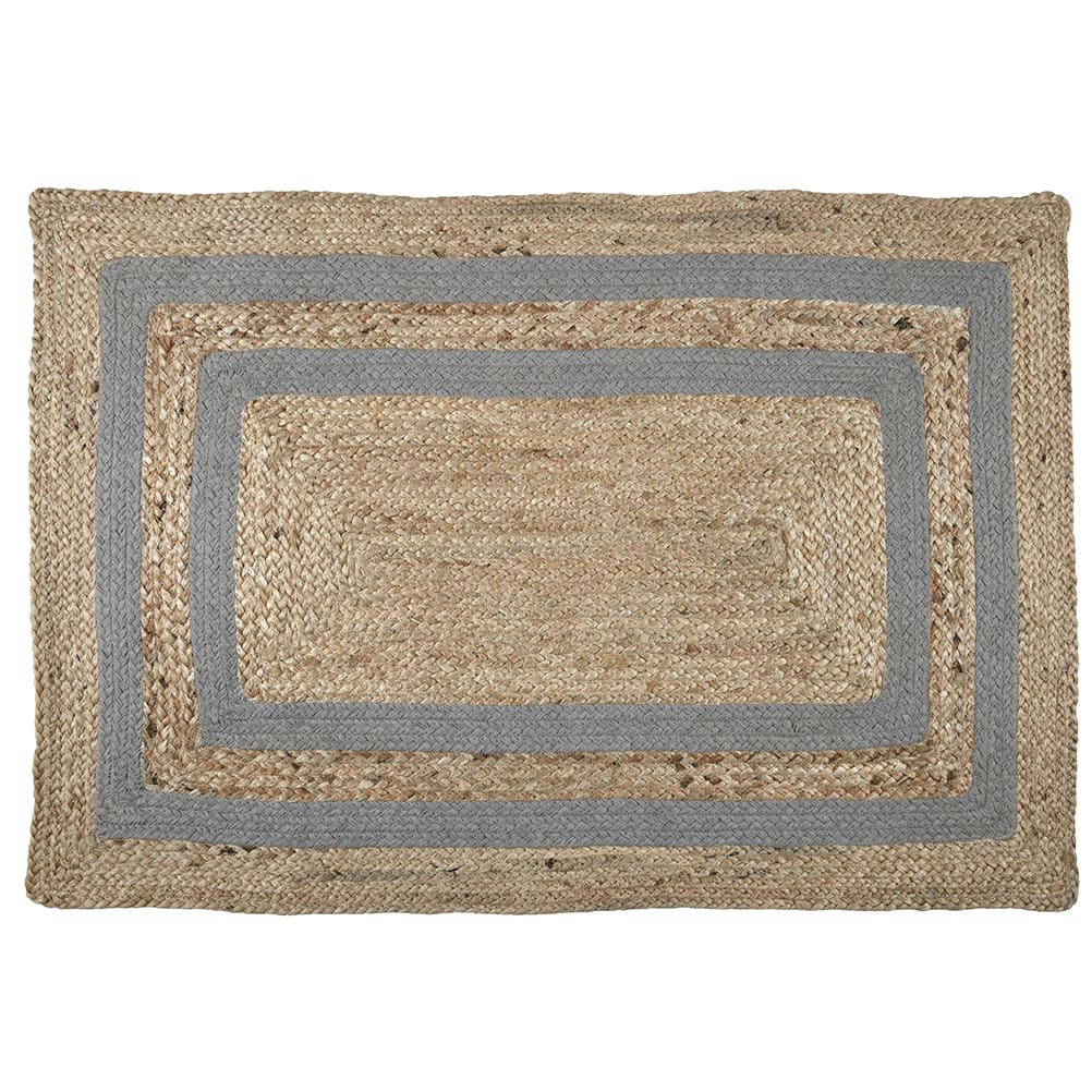 BERRY - Tapis naturel jute coton 60x90cm