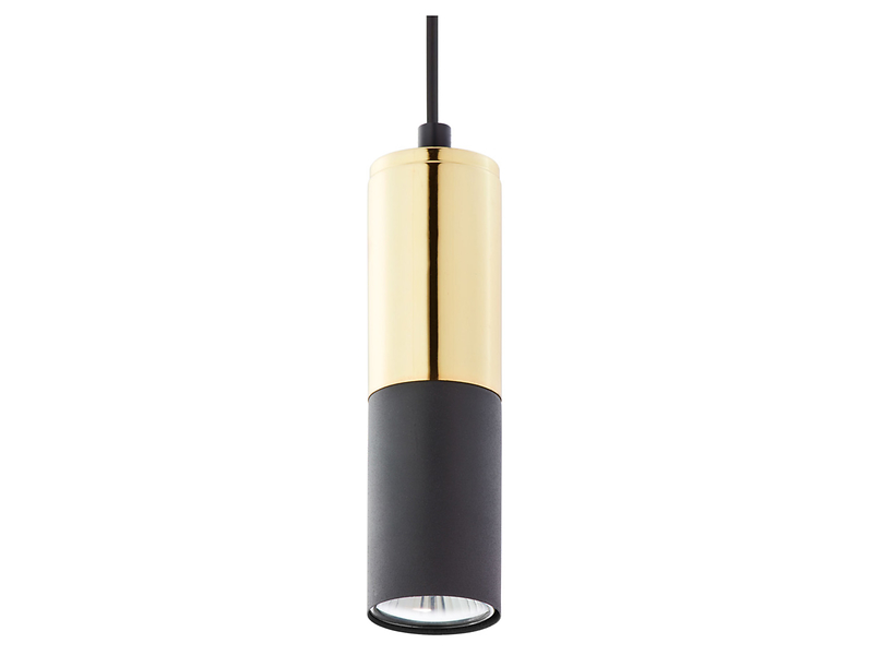 Lampa wisząca Elit metalowa czarno-złota