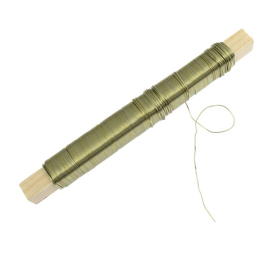 Champagne Metallic Wire 0.5mm x 25m