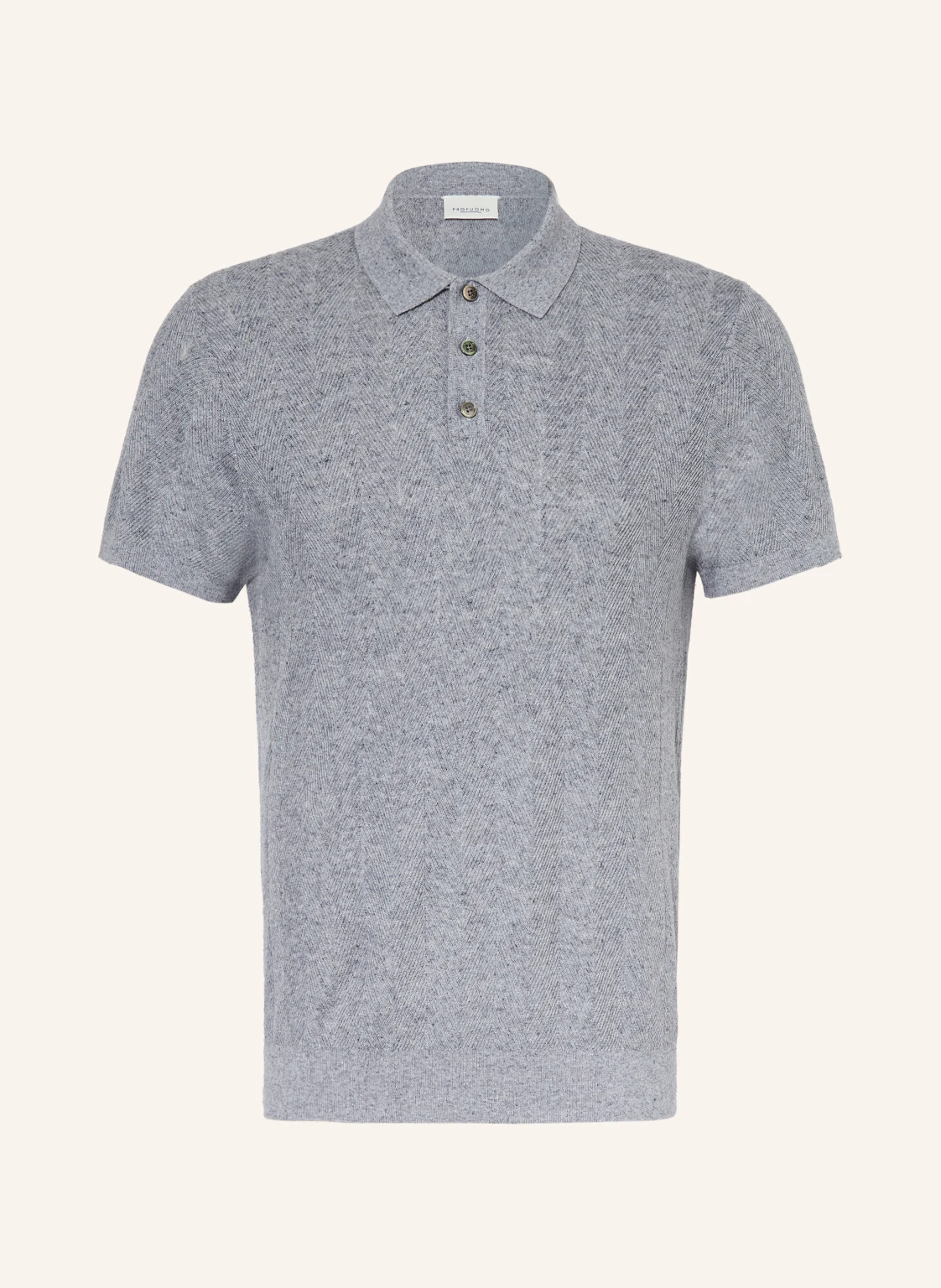 PROFUOMO Strick-Poloshirt