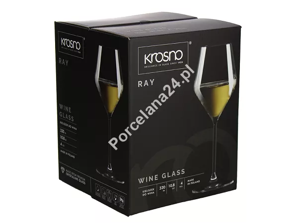 Kpl. kieliszków do wina białego 320 ml (4 szt.) Krosno - Ray 44.D011-0320