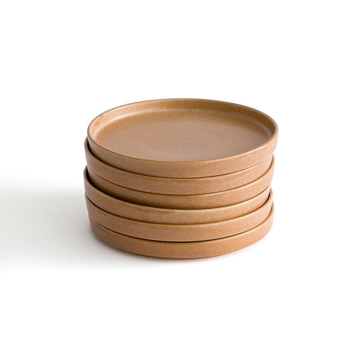 Lot de 6 assiettes à dessert émail réactif, Boldi