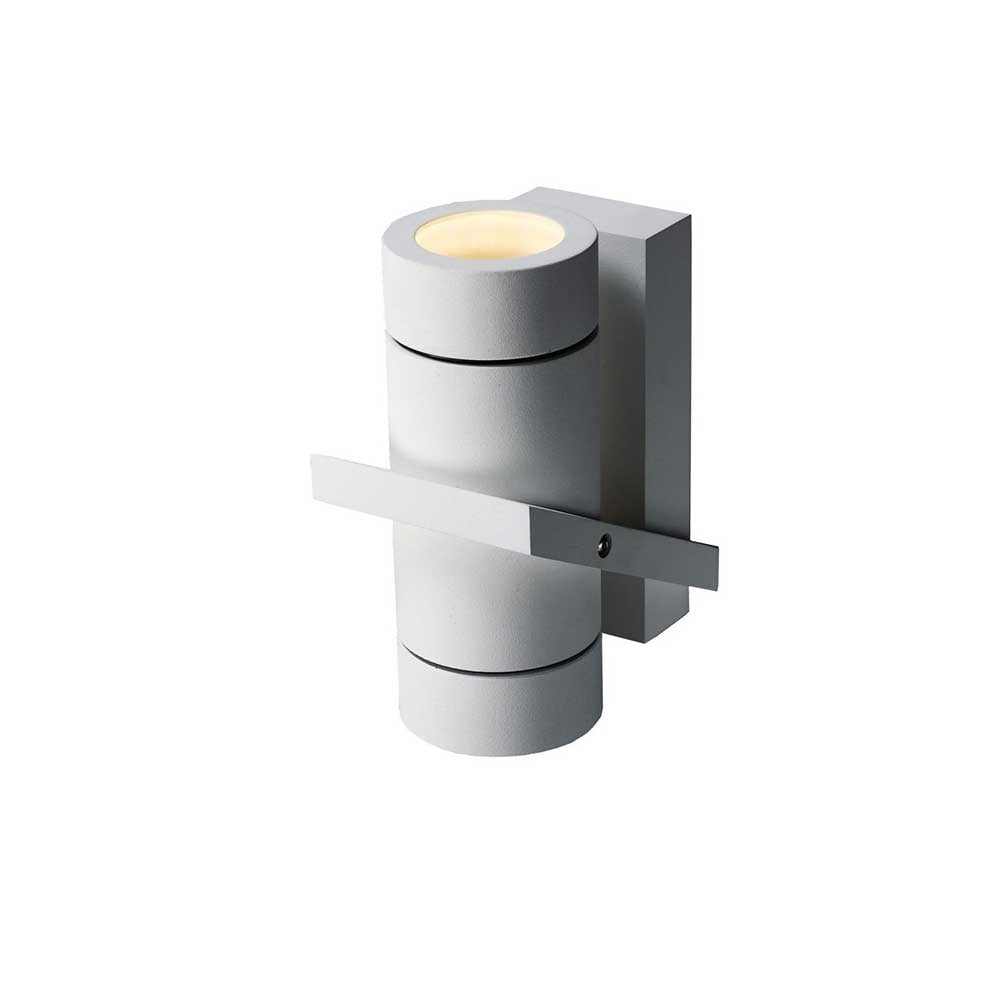 Artdelight wandlamp Double - 2 lichts - 11.7 x 16.2  cm - wit